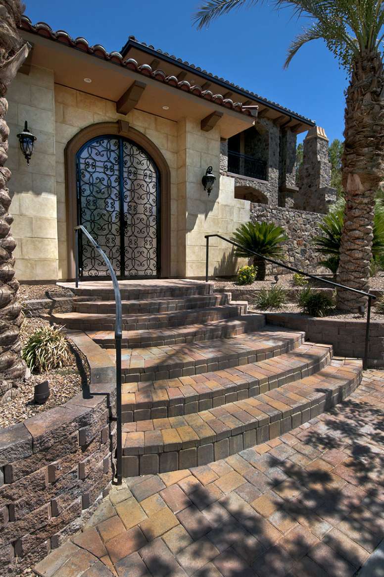 Front entry and stairs