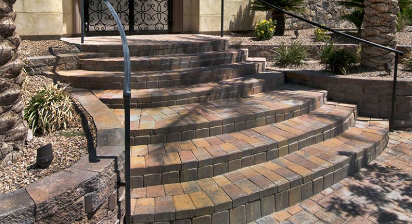 Paver stair set