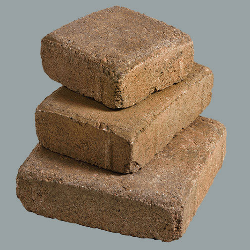 Tumbled pavers size options